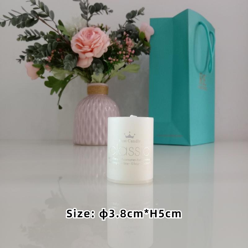 Scentedless Ivory white Pillar Candles for Emergency Household Candles for Praying Several Sizes Optional Home Decor