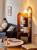 Chinese Solid Wood Corner Cabinet: Retro Bookcase & Sideboard Storage for Living Room