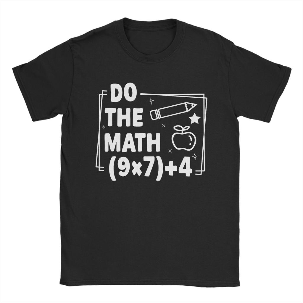 Awesome Do The Math 67 T-Shirts for Men Crewneck Cotton T Shirts Short Sleeve Tees Graphic Tops