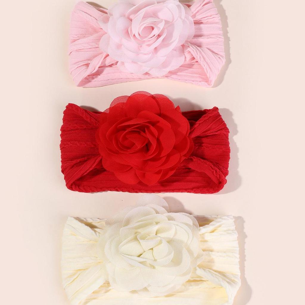 Soft, Skin-Friendly Baby Headband Set with Elastic Chiffon Flower, Cute Hair Accessories