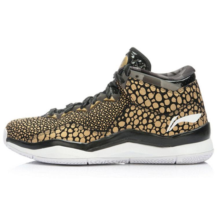 

Новые баскетбольные кроссовки LiNing WOW 3 Нескользящие Легкие Средние Мужские Черно-золотые ABAJ013-35 46