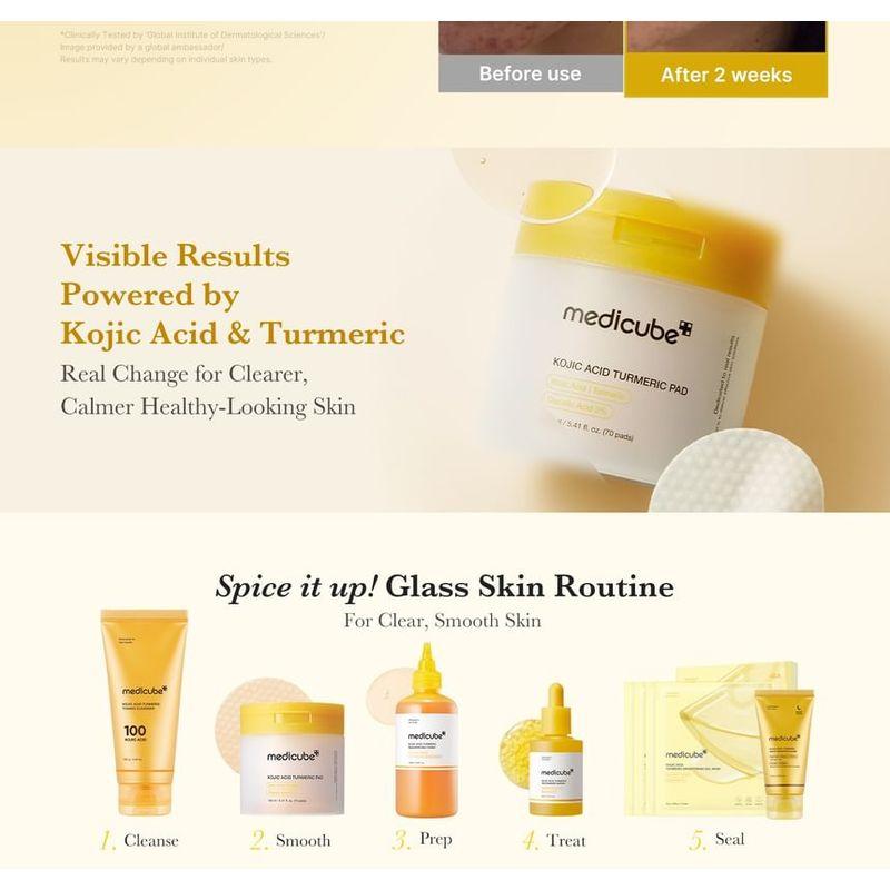 Medicube Kojic Acid Turmeric Pad