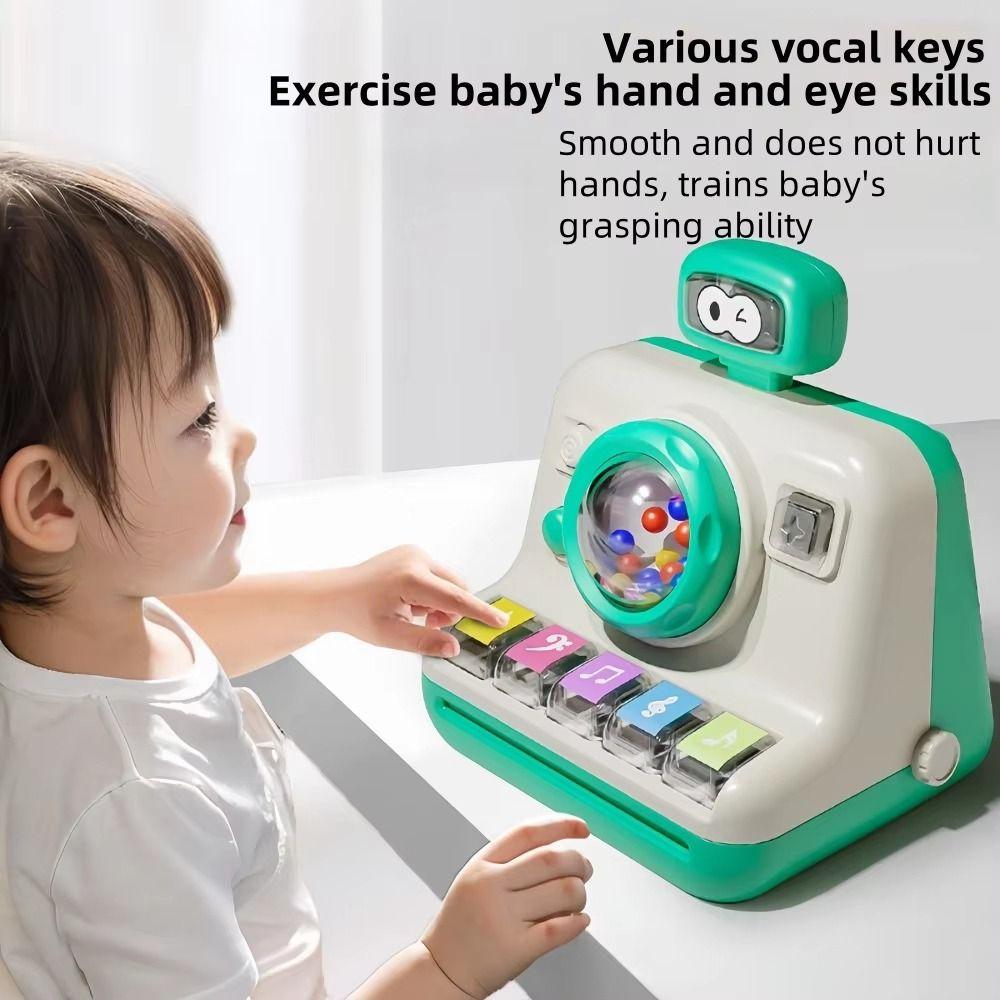 

Learning Music Children s Camera Piano Toy Early Education Camera Finger Piano Toy Girls/Boys зелений