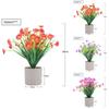 Artificial Plant Decor With Plastic Craft For Home Office And Indoor Spaces