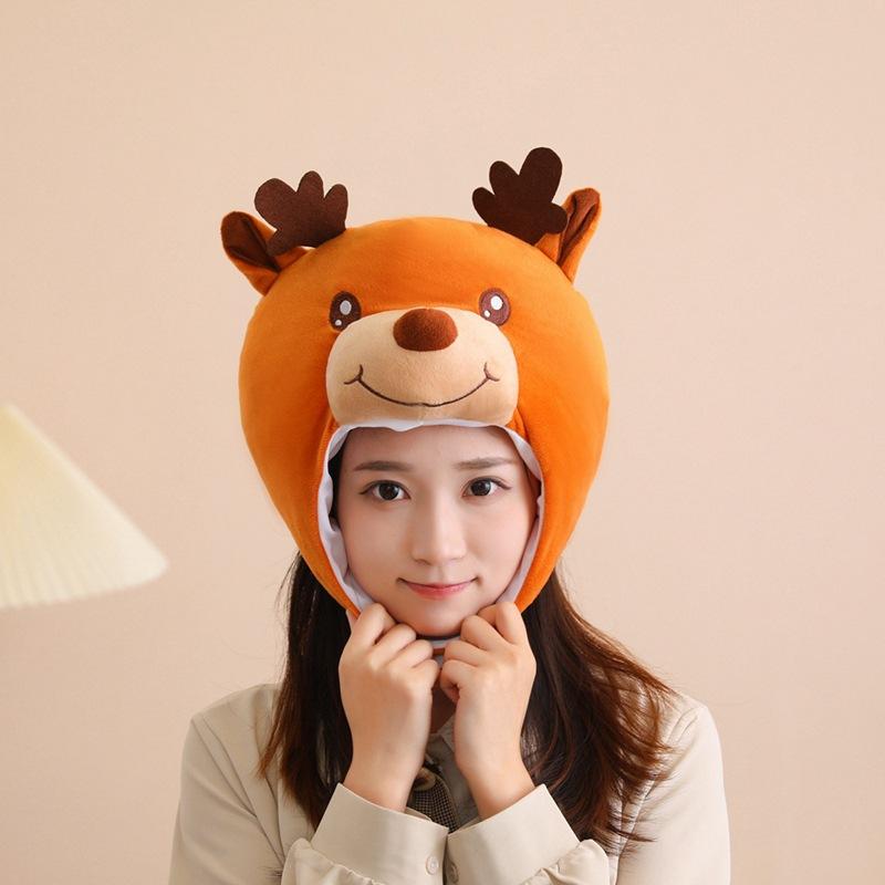 Christmas, Cotton-filled Elk Headgear, Hat, Photo Props, Cartoon Headgear, Performance Props