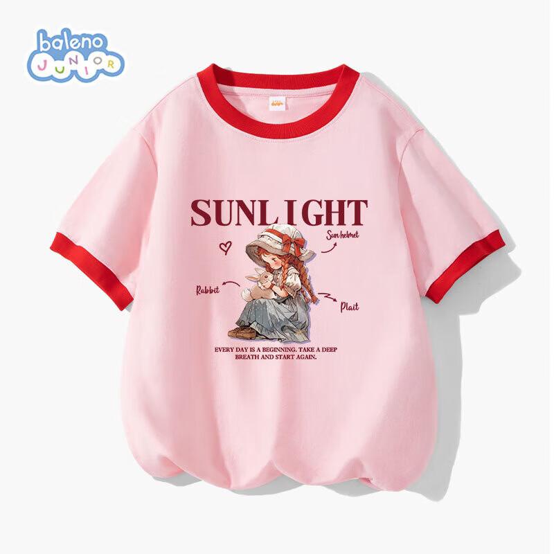 Baleno Girls  Color-block Short Sleeve T-Shirt 150