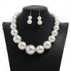 Necklace Fashion Pearl For Women With Multilayer Water Chain Pendant Geometric
