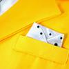 Jim Carrey La Máscara Película de Comedia Traje Amarillo Corbata Tirantes Accesorios Set Completo Halloween Fiesta de Carnaval Juego de Rol para Hombres