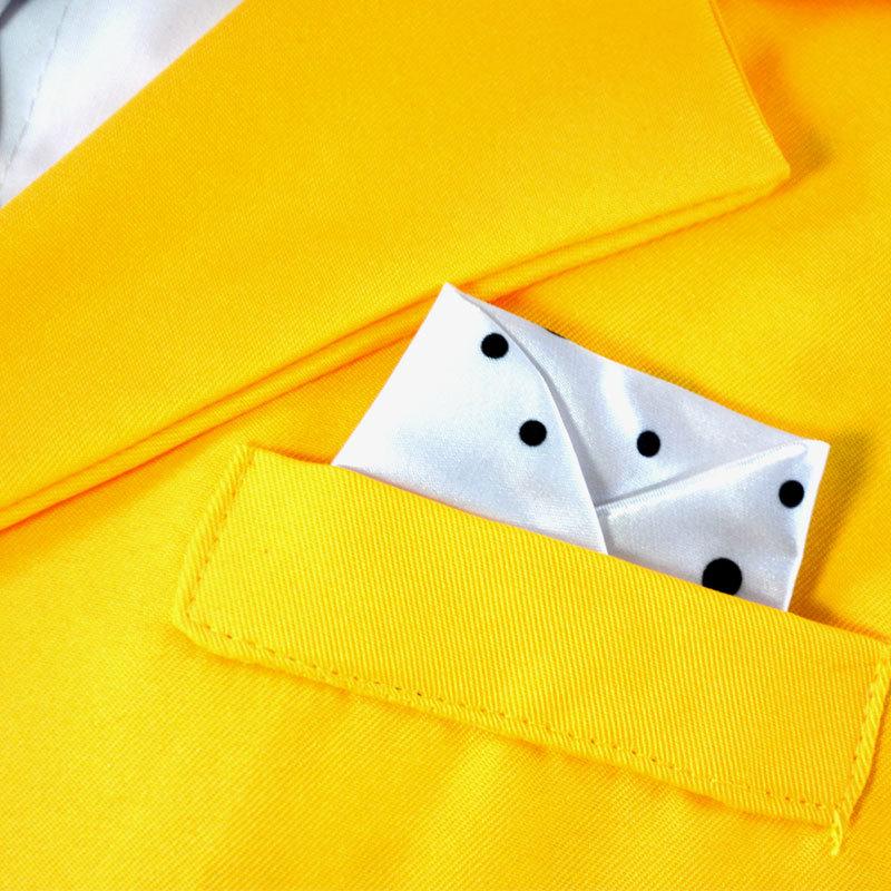 Jim Carrey La Máscara Película de Comedia Traje Amarillo Corbata Tirantes Accesorios Set Completo Halloween Fiesta de Carnaval Juego de Rol para Hombres