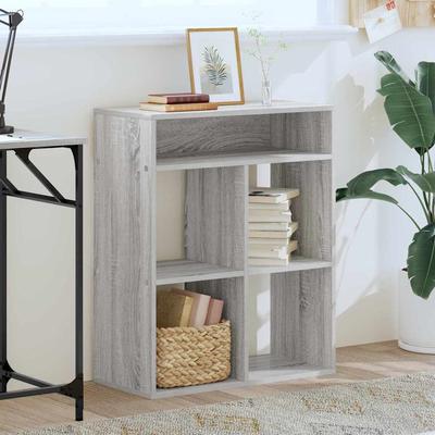 Bookshelf Grey Sonoma 66x31x80 Cm Engineered Wood