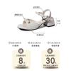 High heel niche fashion sandals fairy style French bow thick heel sandals female 2025 summer new with skirt