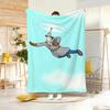 Anime I-Inspector GadgetS Throw Lightweight  Flannel Blanket Soft Skin-friendly for Summer Cooling