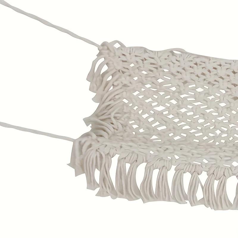 Handmade Woven Hammock White Perfect Newborn Photography Props Ideal for Capturing Precious Memorie Practical Photo Accessories