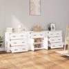 VidaXL Buffets 3 Pcs White Engineered Wood 3185423