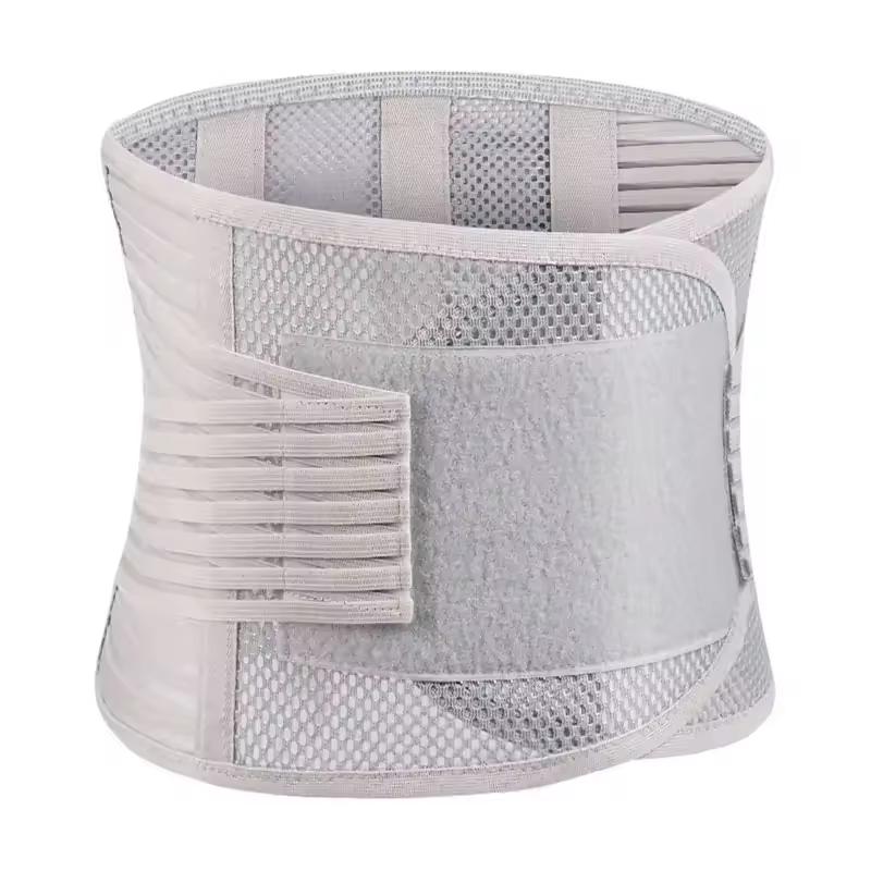 Men s Adjustable Lumbar Compression Support Waist Trimmer Breathable Gym Fitness Weightlifting Squat Waist Support Support Waist M серый
