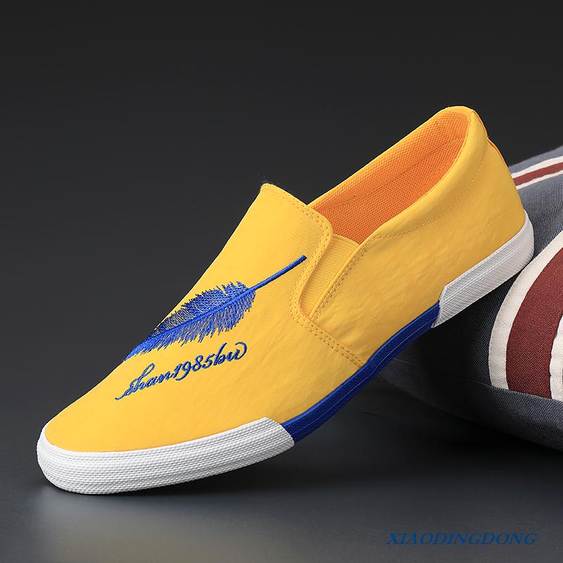 

Мужская повседневная обувь высокого качества, весенне-осенние мужские повседневные кроссовки на плоской подошве, дышащая удобная парусиновая обувь для мужчин