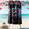 Name Custom Dragon Art Print Beach Towel, Large Soft Quick Dry Towel for Beach Camping Swimming