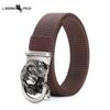 Men's Belt Toothless Alloy Automatic Buckle Men's Belt Imitation Nylon Canvas Youth Versatile Casual Belt
