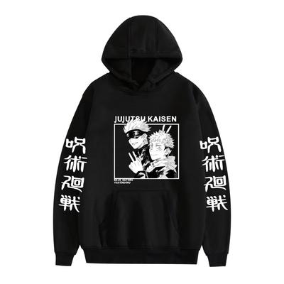 Jujutsu Kaisen Graphic Hoodies Satoru Gojo Autumn Winter Fleece Streetwear Tops Megumi Fushiguro