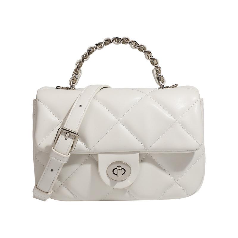 Fashion Trend Versatile Small Square Bag Women's 2025 Summer New Chain Shoulder Messenger Bag Diamond Bag