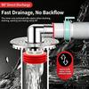 Plastic Floor Drain Tee Connector Quick Installation Multi Functional Washing Machine Drain Adapter Anti-Odor