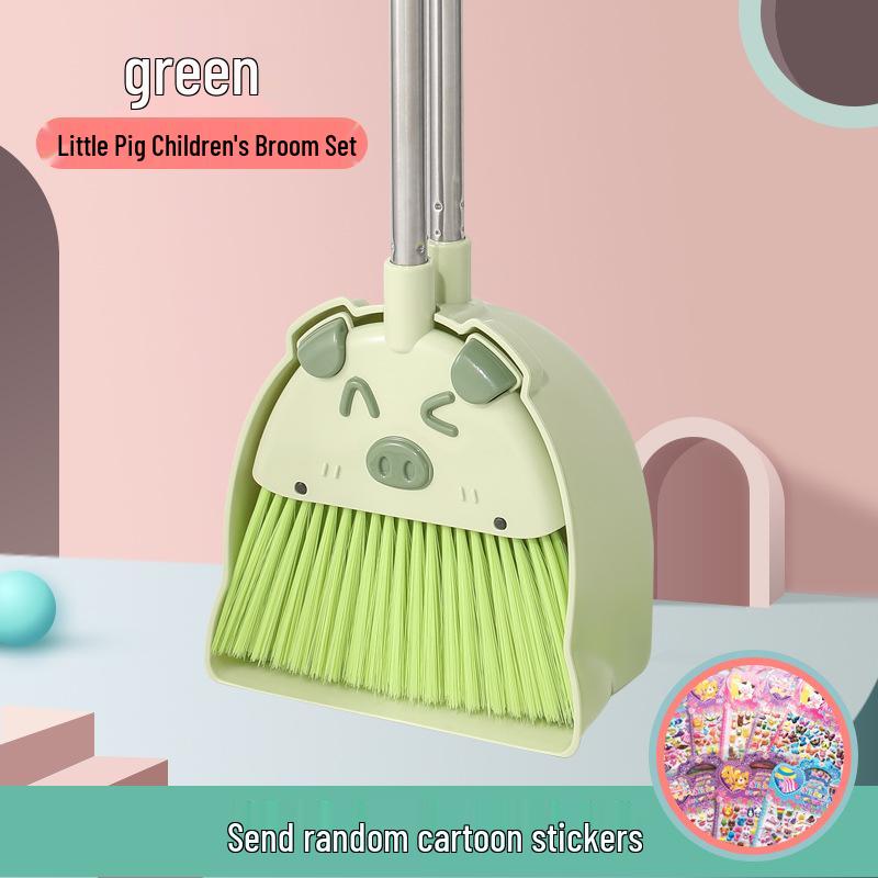 Детский мини-набор из метлы и совка для игры в уборку