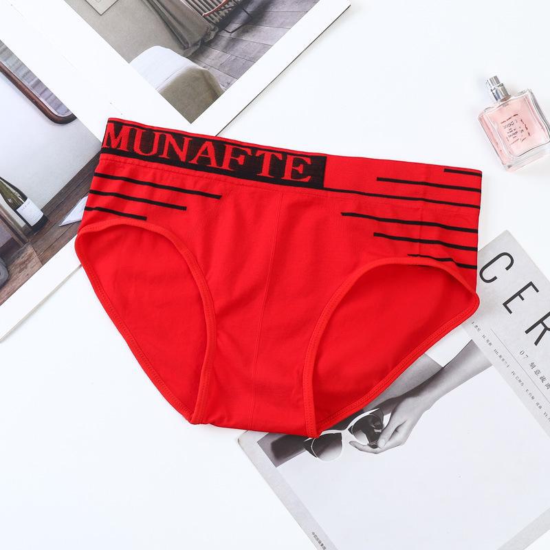 Men's Mid-Waist Quick-Dry Sports Briefs - Large, Seamless, Comfortable, Breathable