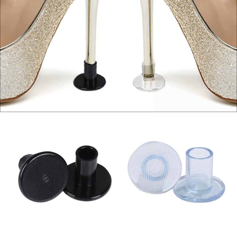 1 Paar Weiche High Heel Schoner Fersenspitzen Abdeckungen für Damen zum Gehen auf Gras und unebenen Böden zur Vermeidung von Abnutzung