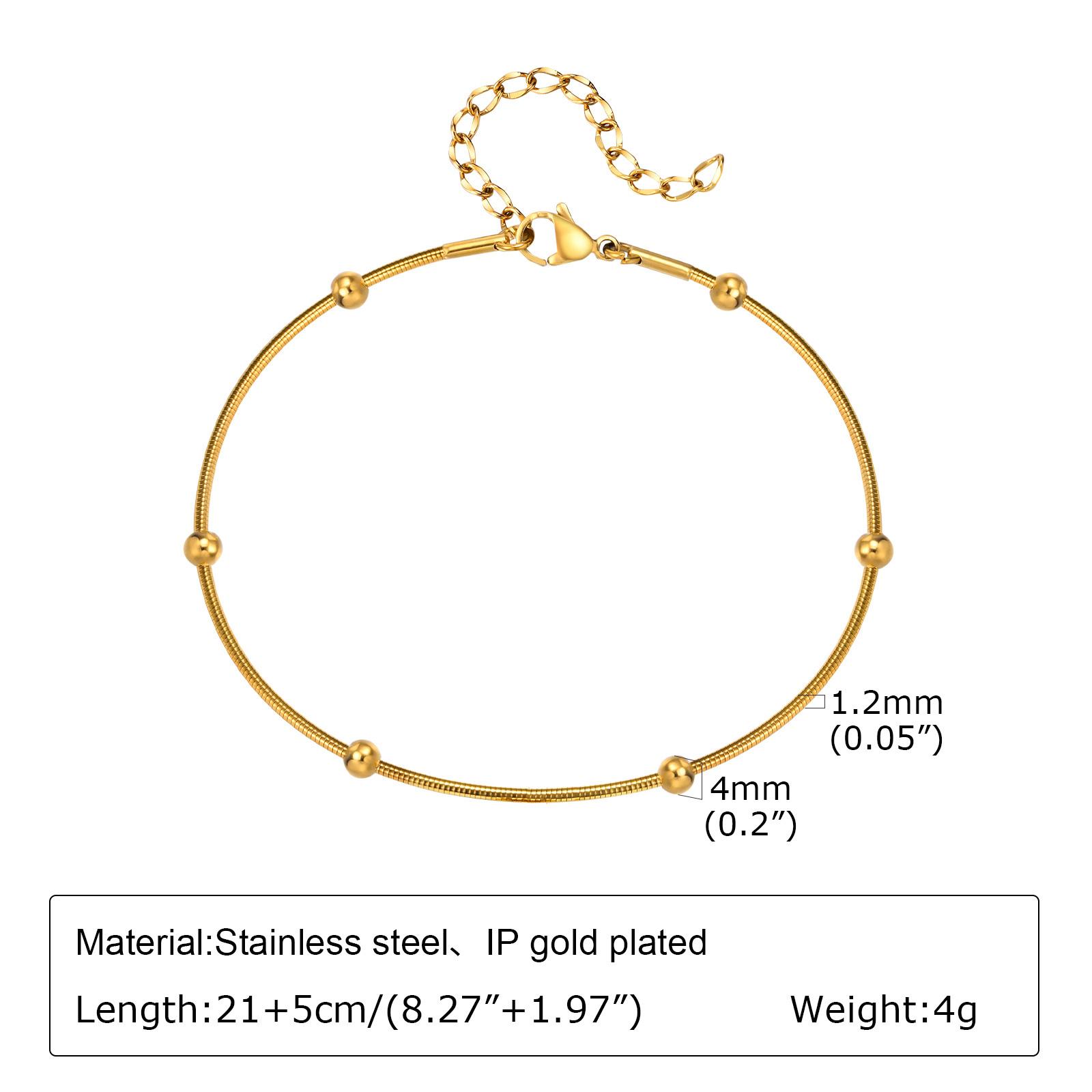 

Waterproof Layered Link Chain Anklets Bracelet for Women, Gold Plated Foot Leg Anklets Summer Boho Beach Jewelry Adjustable