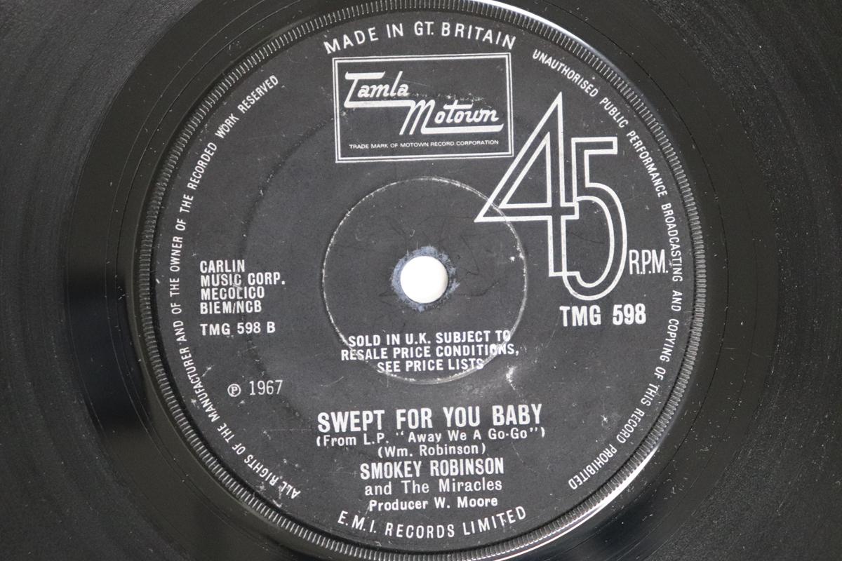 

7-дюймовая пластинка MIRACLES - The Love I Saw In You Was Just A Mi TMG598 Tamla Motown 1967 UK Соул/Фанк Б/У