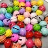 50pcs/lot Painted Color Bells Beads Round Mini Bell Ornaments for Jewlery Making DIY Bracelet Necklace Earrings Decor Accessory