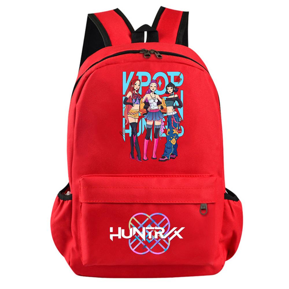 Anime Cartoon Kpop Demon Hunters Printed Backpack for Teenager Student Girl Boy Bookbag Schoolbag Women Large Capacity Travel Bag Kid Gift Rucksak
