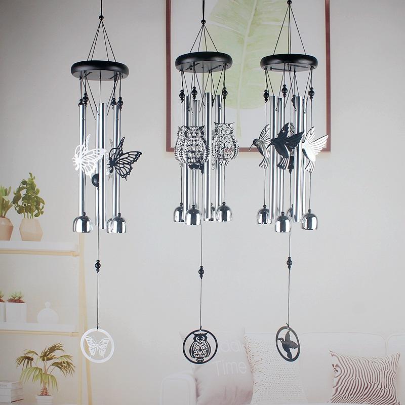 Creative Animal Outdoor Metal Wind Chimes Yard Garden Tubes Bell Copper Antique Wind Chime Wall Hanging Home Decor Wooden Wind