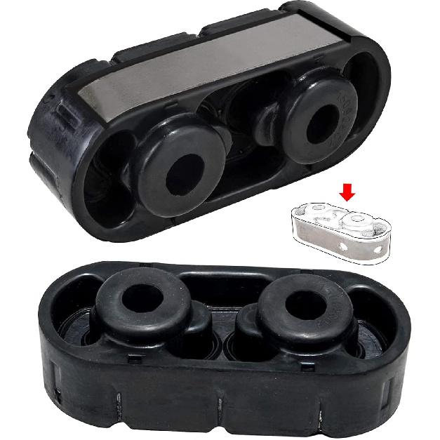 Ulators Exhaust Muffler Hangers 15092802 Compatible With 1999-2018 Silverado Sierra 1500, 2000-2018 Yukon/Tahoe, Built-In Iron Frame Hanger