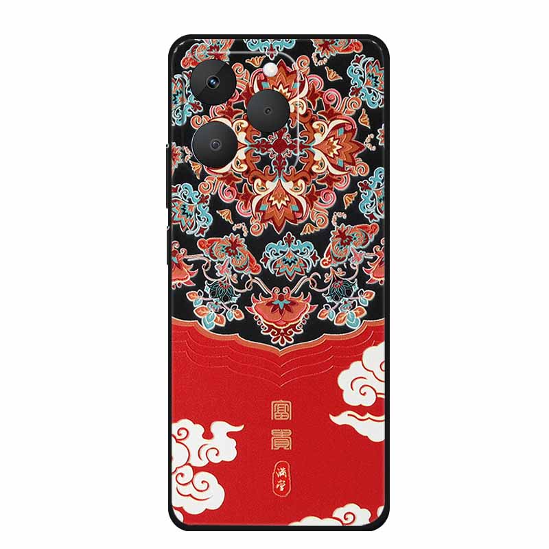 3D Emboss Case For Realme Note 70T Phone Case 70 T Coque Flowers Silicone Soft Back Cover For Realme Note 70 Narzo 80 lite Case
