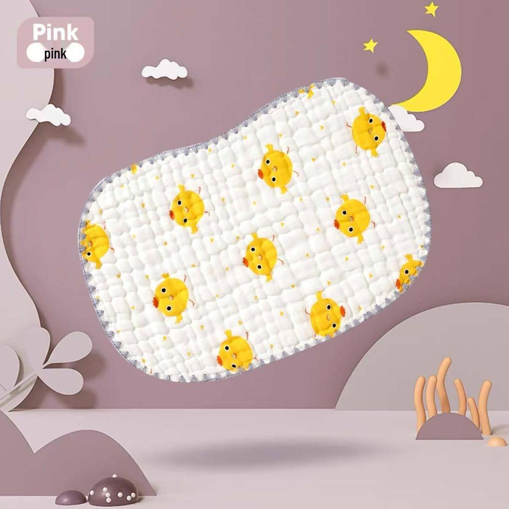 Newborn Cloud Slice Pillow: Ten-Layer Gauze, Sweat-Absorbing, Anti-Spit Milk, Head Protection Pillow