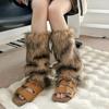 Y2k Imitation Fur Leg Warmers JK Winter Leg Covers Casual Long Stockings  Girls