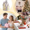 Christmas House Ceramic House With Light Christmas Table Centerpieces For Holiday Seasonal Display Indoor Tabletop Mantel Shelf