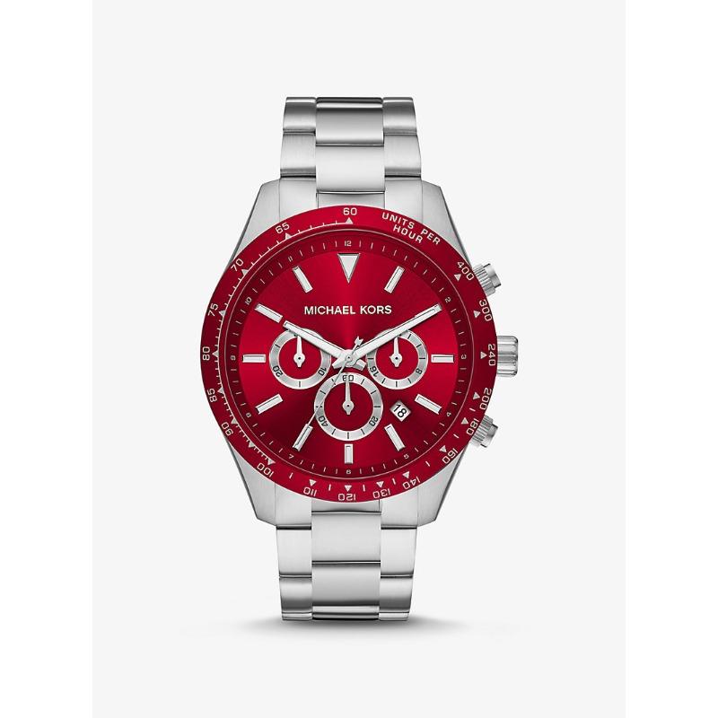Мужские часы Michael Kors Oversized Layton серебристого цвета MK8822 серебряный
