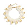 Holiday Wind Beach Imitation Pearl Anklet Women'S Simple Double-Layer Ccb Round Beaded Anklet Foot Decoration