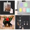 40pcs Adhesive Clips Self Adhesive Clips Acrylic Sticky Clips for Hanging & Organization,Clear Adhesive Clip for Hanging Poster Photo Decoration