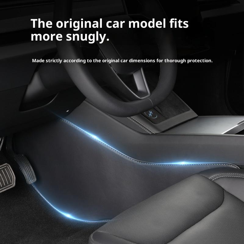 For Tesla Model Y Juniper 2025 Seat Rear Kick Pad Rear Protective Cover Front Backrest Seat Nappi material Interior Modification