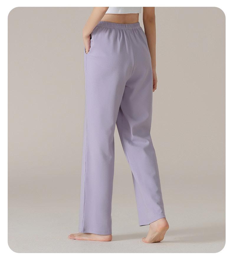 Aifen Teng Women's Loose Fit Cotton Pajama Pants: Summer, Solid Color, Plus Size, Straight Leg, Wear Indoors or Outdoors.