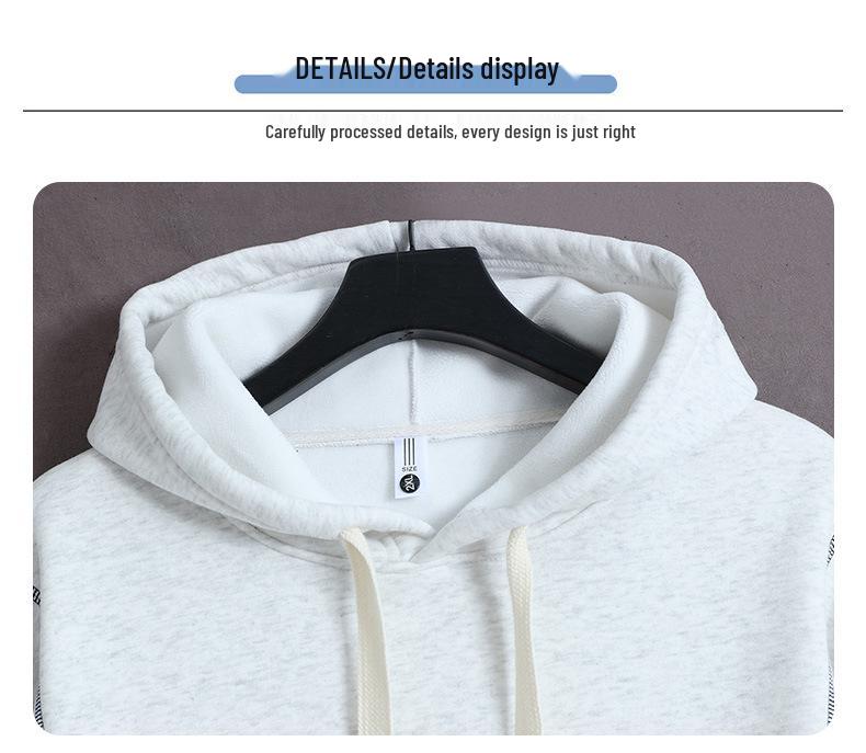 Jungen Fleece-gefütterter Kapuzenpullover für den Winter – Warme, trendige Oberbekleidung für Teenager