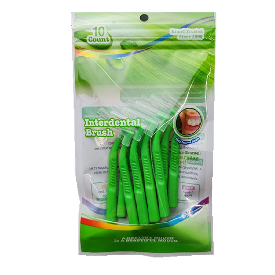 

L-образная межзубная ортодонтическая щетка с мягкой щетиной для межзубных промежутков и зубов мудрости