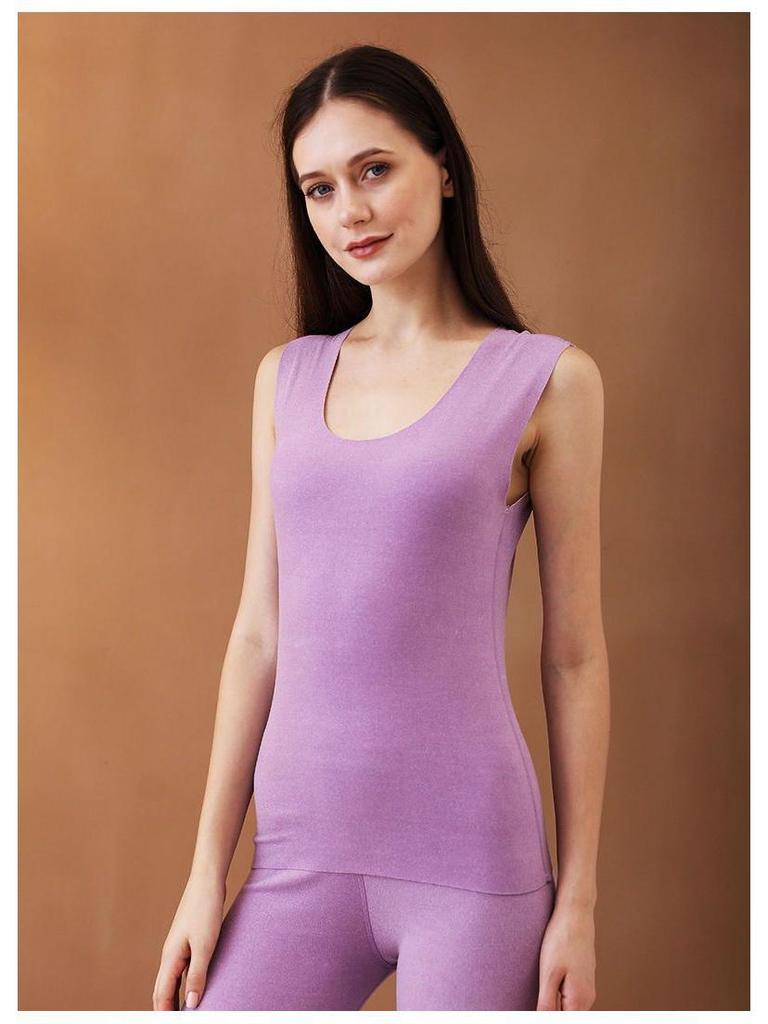 Damska kamizelka termiczna z niemieckiego aksamitu i bezszwowa koszulka bazowa