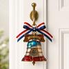 Yousheng Independence Day Patriotic Hanging Decoration, Butterfly Hummingbird Cat Bell Ornament for 4th of July, USA 250th Anniversary Stained Glass