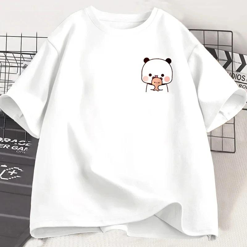 Panda Bear Bubu Dudu Fashion Funny Couple Tshirt Women Fashion Casual Sleeve Clothing Harajuku Short Sleeve Casual