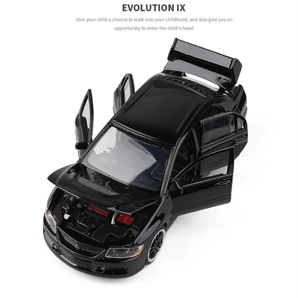 1/32 Mitsubishis Lancer Evolution IX 9 Alloy Car Model Diecast Simulation Metal Toy Vehicles Car Model Collection Childrens Gift