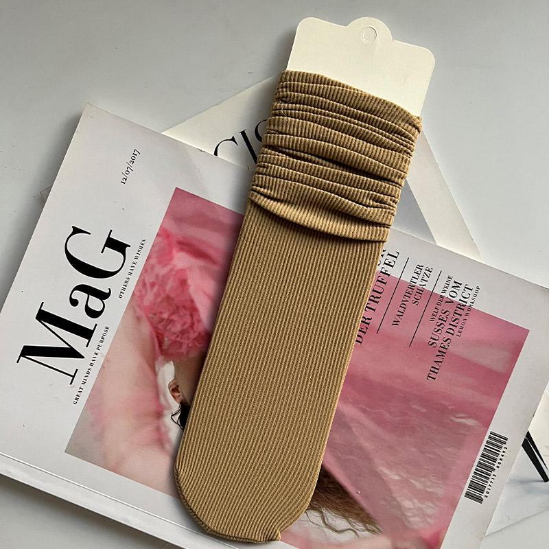 

Носки Morandi Solid Color Summer Ice Mid-Tube — тонкие, дышащие, в японском стиле для женщин One Size